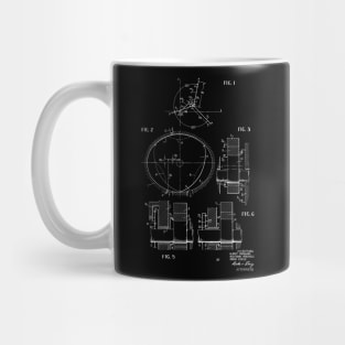 Rotary Pistol Engine Vintage Patent Hand Drawing Mug